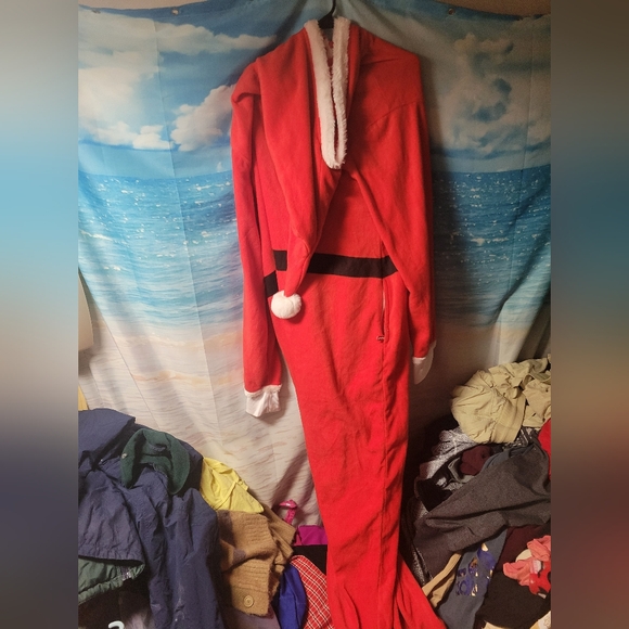 Tipsy Elves NWOT Santa Jumpsuit With Fur Christmas Mens Size XXL‎ - Picture 3 of 4